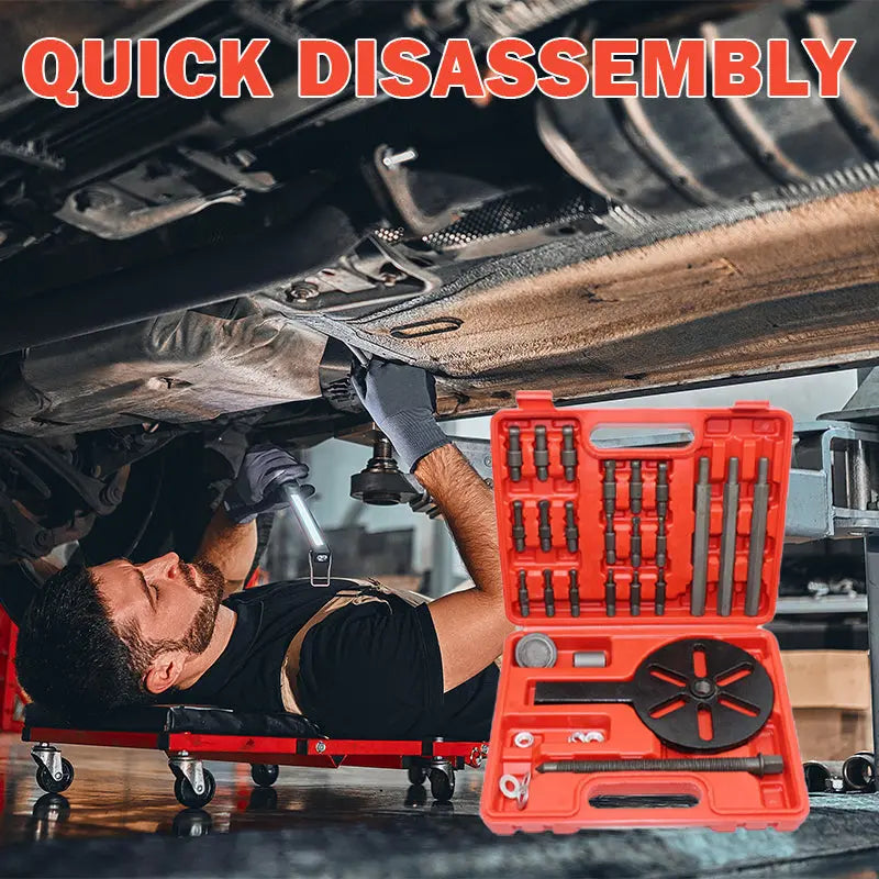 🔥Werkzeug zur Demontage von Innenlagern Abzieher 🔧 Innenlager-Abzieher Set aus Kohlenstoffstahl – 6 Spannzangen in robuster Box für Auto & Fahrrad