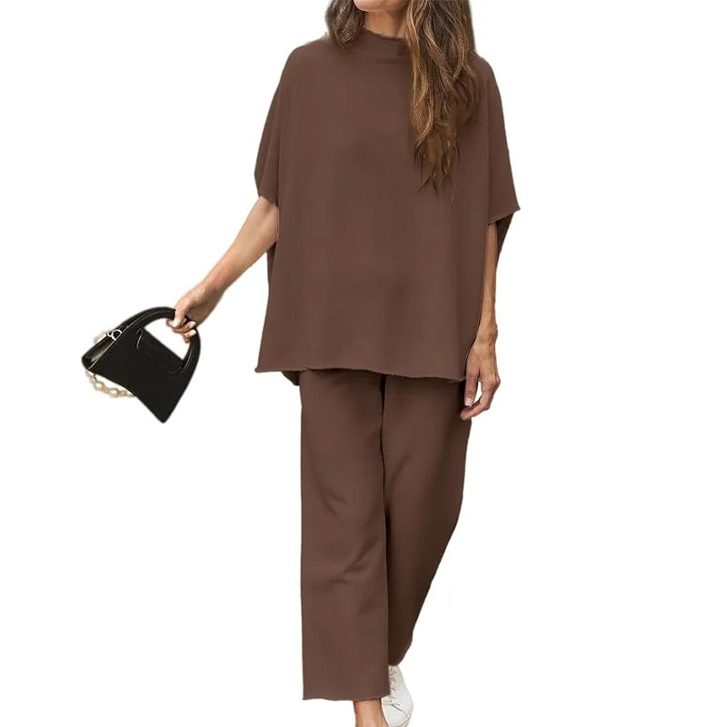 💫Sommer Hot Sale💃Set breiter Hosen mit 3/4 Ärmeln für Frauen