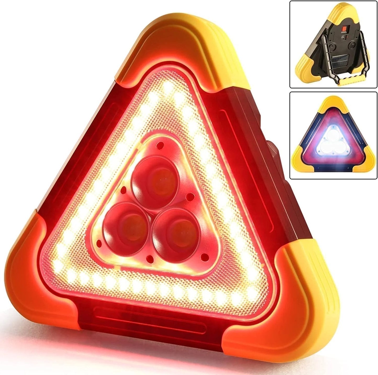 🔥2025 New Arrival🔥 3-IN-1 Solar Emergency Triangle Warning Light at the Roadside