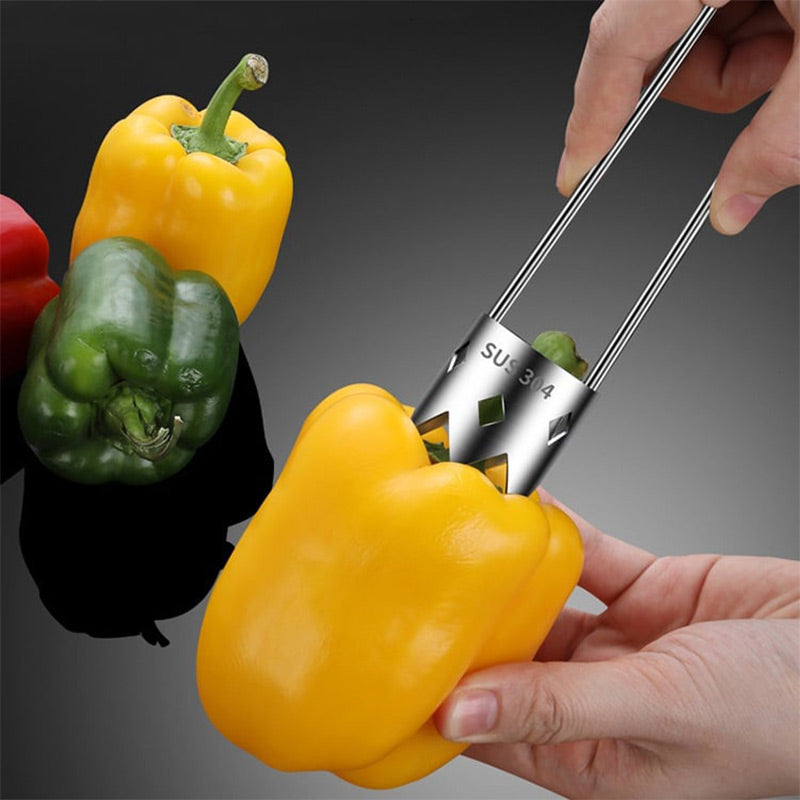 💥Heißer Verkauf 50 % Rabatt🍎Universal-Obstausstecher aus Edelstahl-Erleichtern Sie die Kernentfernung