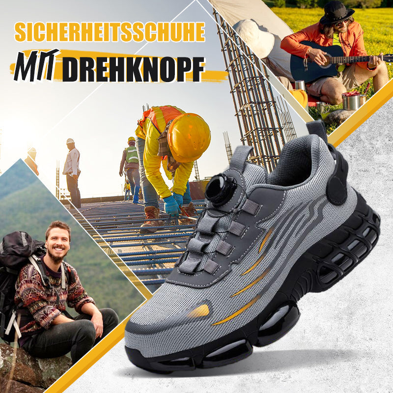 🔥2026 Heißer Verkauf🔥Schlag- und stichfeste Sicherheitsschuhe mit Drehknopf