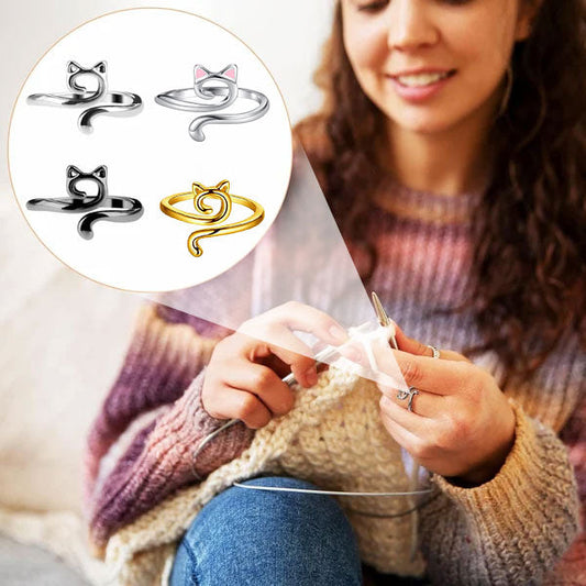 Verstellbarer Ring für Stricken und Häkeln