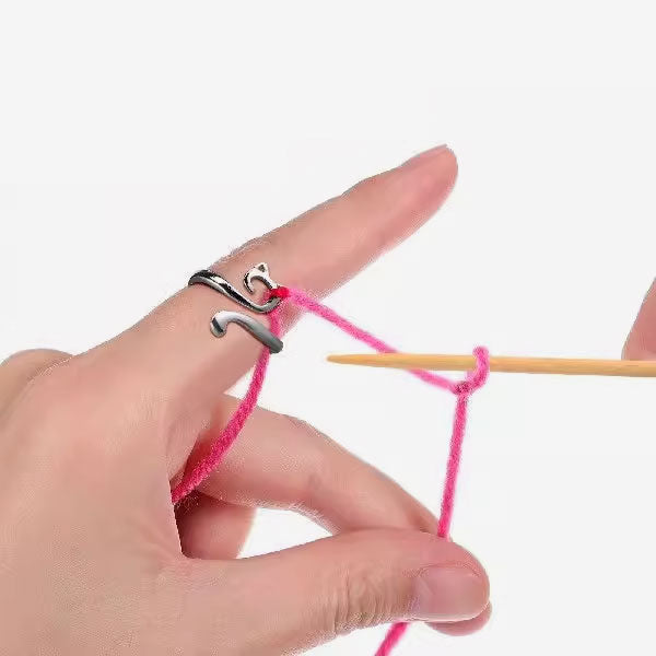 Verstellbarer Ring für Stricken und Häkeln