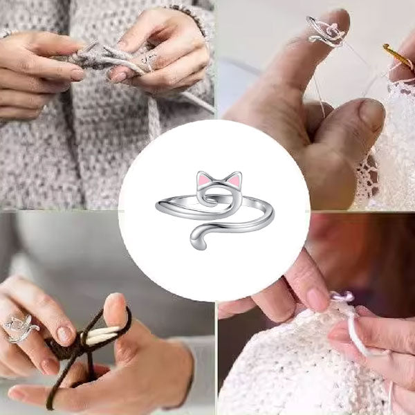 Verstellbarer Ring für Stricken und Häkeln