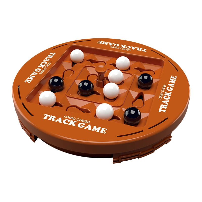 ♟️🌀Logik Schach Track Spielset für 2-4 Spieler, lustige Familien Spieleabend Unterhaltung✨💫