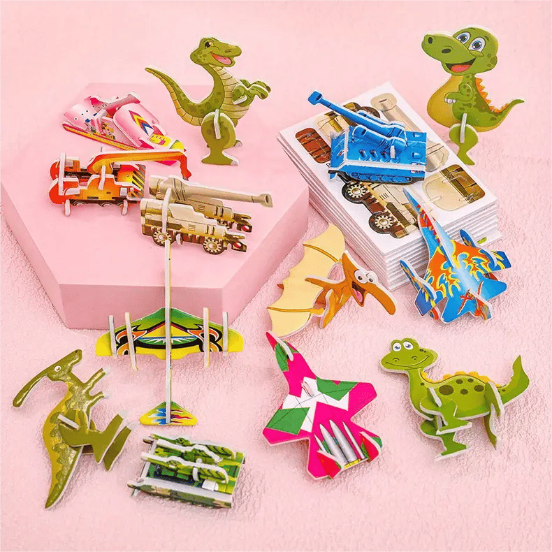 🧩 WEIHNACHTSANGEBOT 50% RABATT! ✨ Erzieherisches 3D-Cartoon-Puzzle - 57-teilig mit leuchtenden Farben für kreatives Lernen bei Kindern 🎨👧