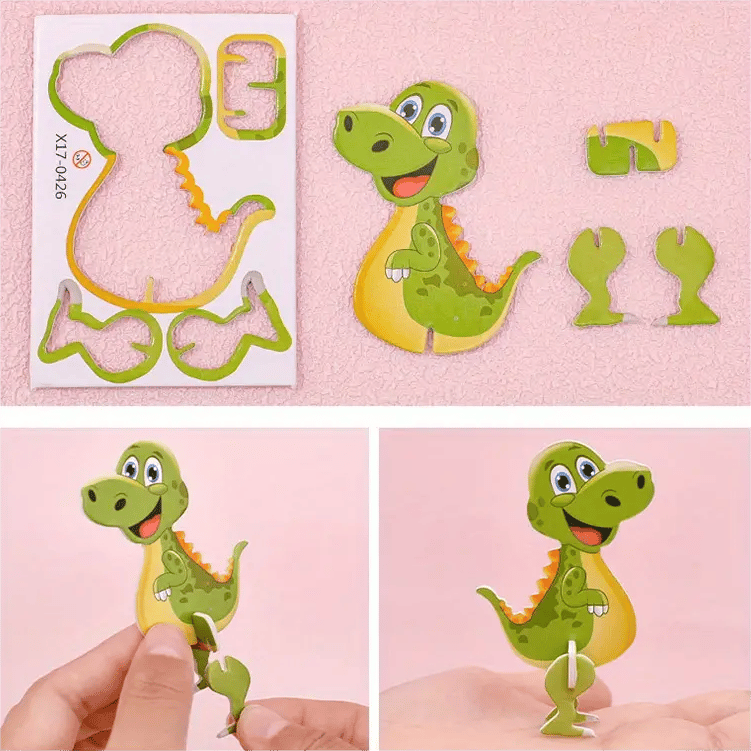 🧩 WEIHNACHTSANGEBOT 50% RABATT! ✨ Erzieherisches 3D-Cartoon-Puzzle - 57-teilig mit leuchtenden Farben für kreatives Lernen bei Kindern 🎨👧