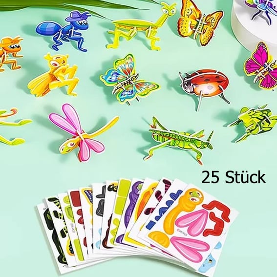 🧩 WEIHNACHTSANGEBOT 50% RABATT! ✨ Erzieherisches 3D-Cartoon-Puzzle - 57-teilig mit leuchtenden Farben für kreatives Lernen bei Kindern 🎨👧