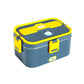 🍱⚡ Elektrische Lunchbox mit Heizfunktion | Edelstahl-Innenbehälter | 1,8L Fassungsvermögen | Auslaufsicher | Inkl. Besteck & Tragetasche | Für Zuhause & Unterwegs