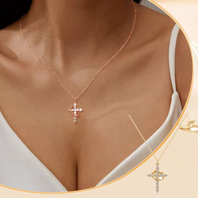 ✨Die ewige Kreuz- und Kronenkette👑