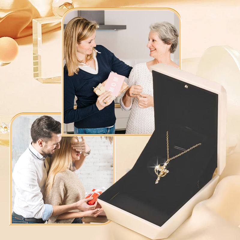 ✨Die ewige Kreuz- und Kronenkette👑