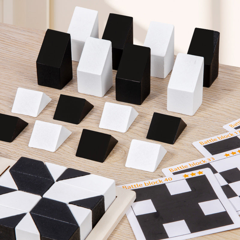 🔥Solange der Vorrat reicht 40 % Rabatt!🎉🌸Kreatives Lernpuzzleset für Kinder in Schwarz und Weiß
