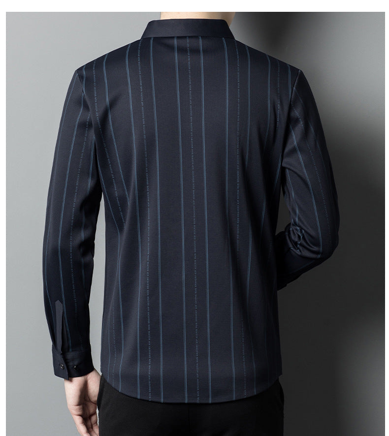 🌊Knitterfreies, gefüttertes Stretch-Winterhemd für Herren👔