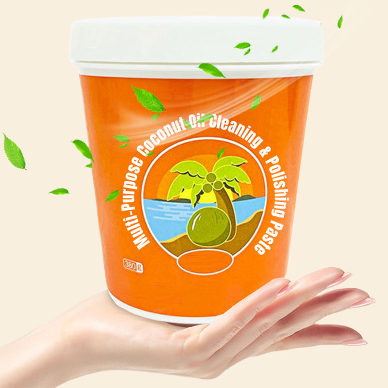 🌴Natürliche Kokosöl-Politurpaste zur schonenden Reinigung-Kauf 2, erhalte 1 gratis!🫧