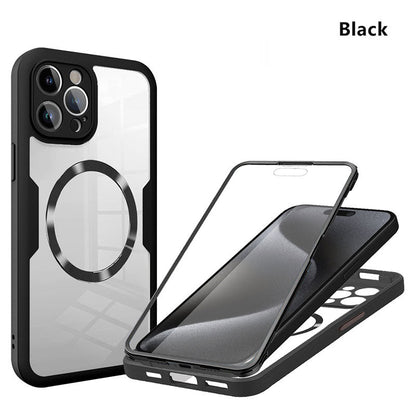 Magnetic Phone Case with Screen Protector Film