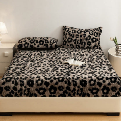 🔥HOT SALE 🔥Soft Leopard Print Fitted Sheet