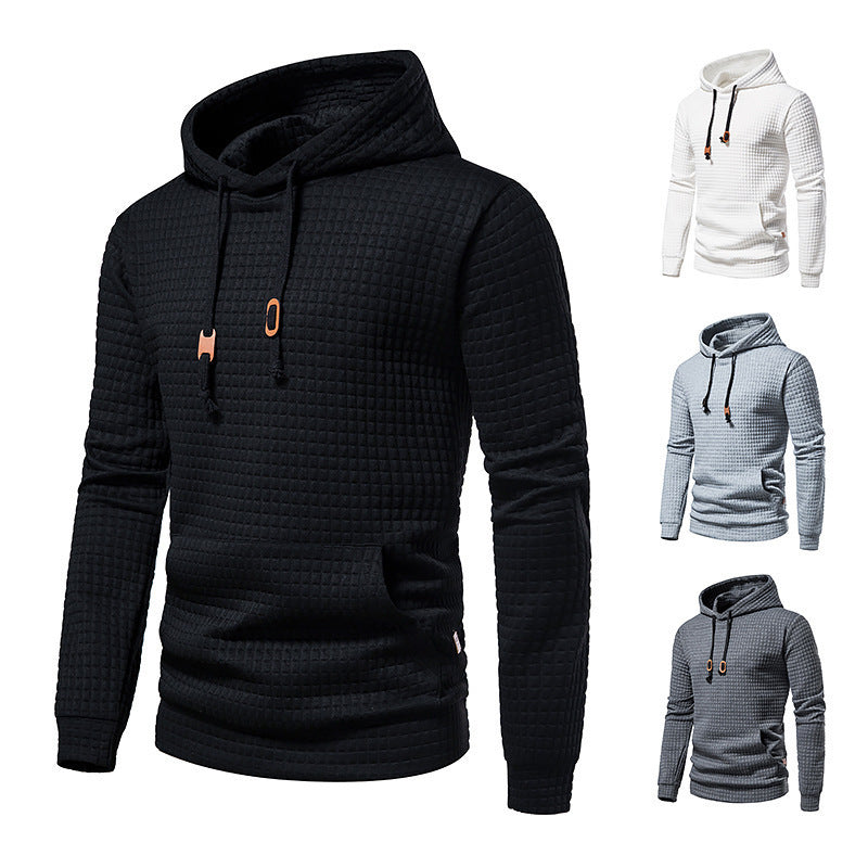 Kapuzensweatshirt mit Waffelmuster für Herren