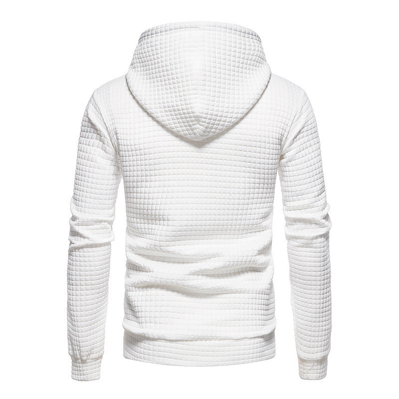 Kapuzensweatshirt mit Waffelmuster für Herren