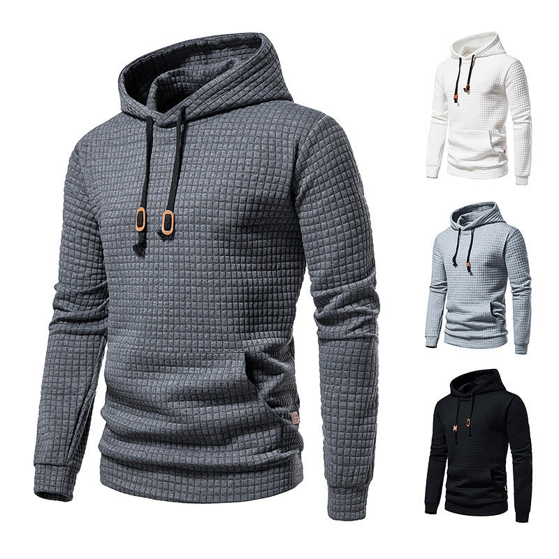 Kapuzensweatshirt mit Waffelmuster für Herren