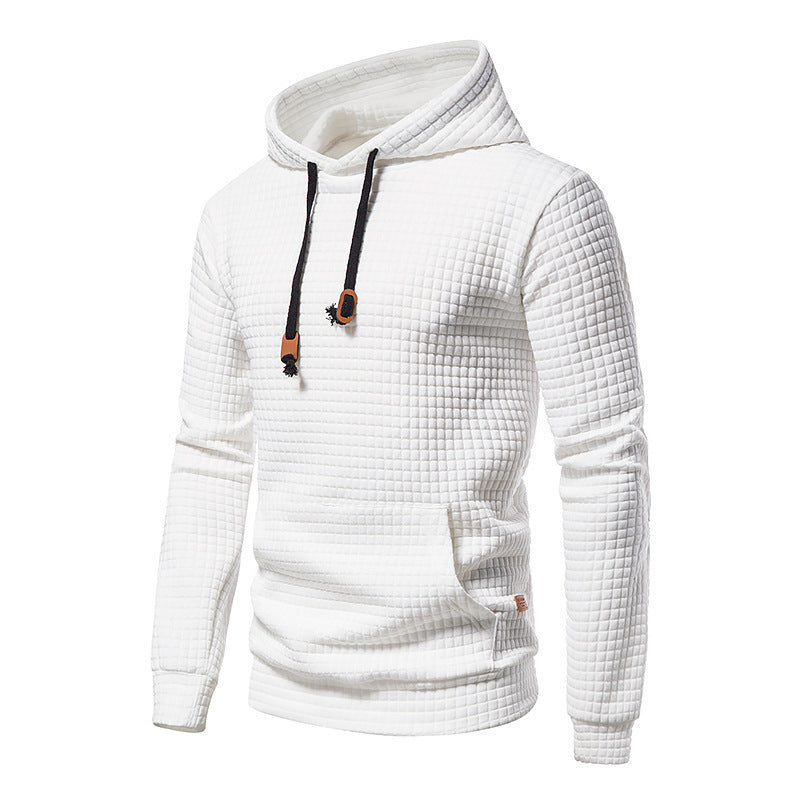 Kapuzensweatshirt mit Waffelmuster für Herren