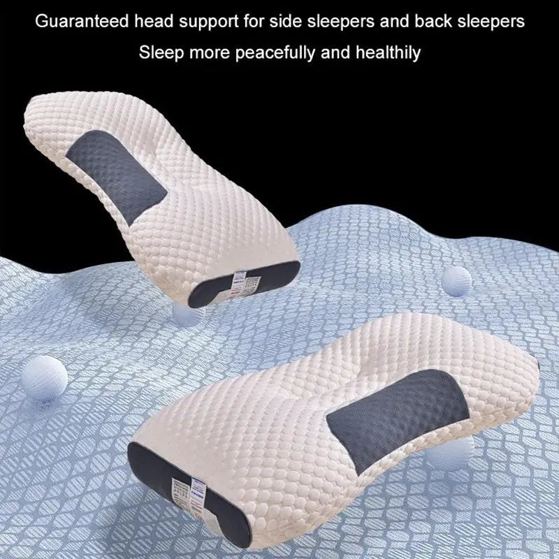 ✨2025 Antibacterial Neck Support Sleep-Aid Massage Pillow