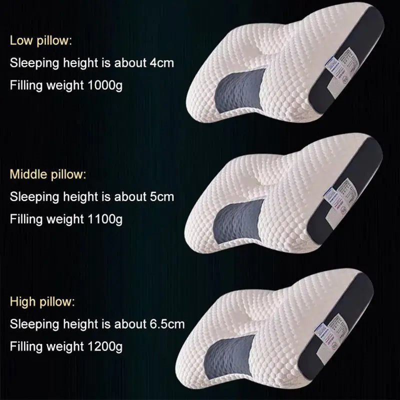 ✨2025 Antibacterial Neck Support Sleep-Aid Massage Pillow
