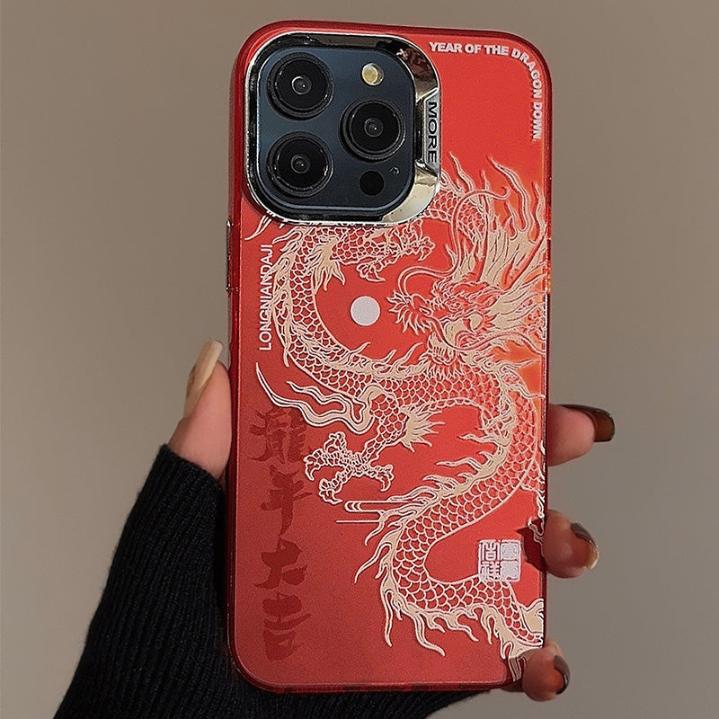Laser Glücksdrachen-Handyhülle für iPhone