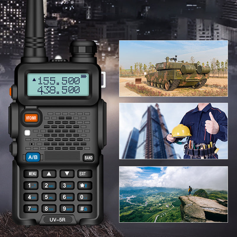 🔥Heißer Verkauf 50 % Rabatt🔥📡 UV-5R Amateurfunkgerät mit großer Reichweite UV5R Funkgerät Dualband Walkie