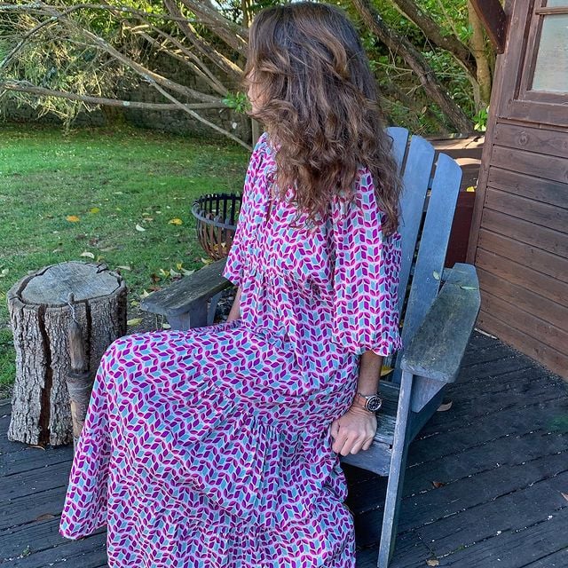 🌸Große Preisreduzierung🌸 Elegantes Damen-Boho-Maxikleid mit Puffärmeln und Blumenmuster