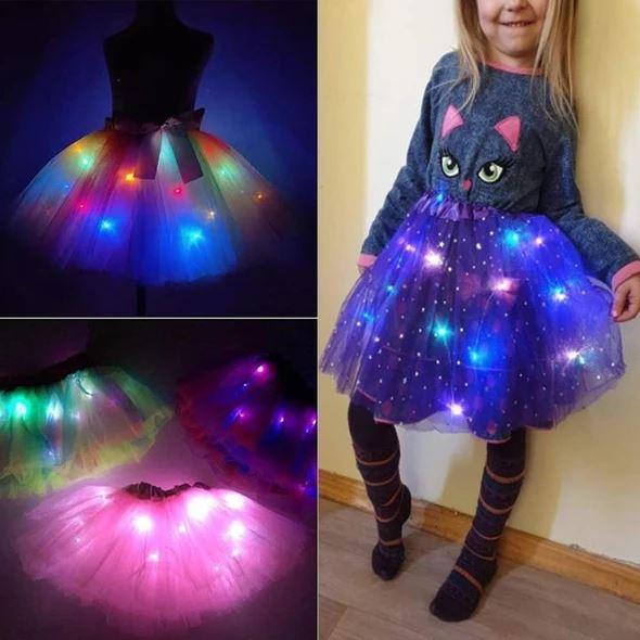 💕Heißer Verkauf 49 % Rabatt🌸✨Magischer & leuchtender LED-Tutu-Rock✨