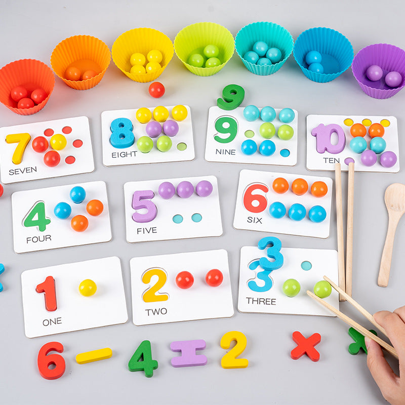 🔥🪀FLASH SALE! 50% OFF TODAY ONLY🔥🏅Montessori Clip Bead Math Toy Set