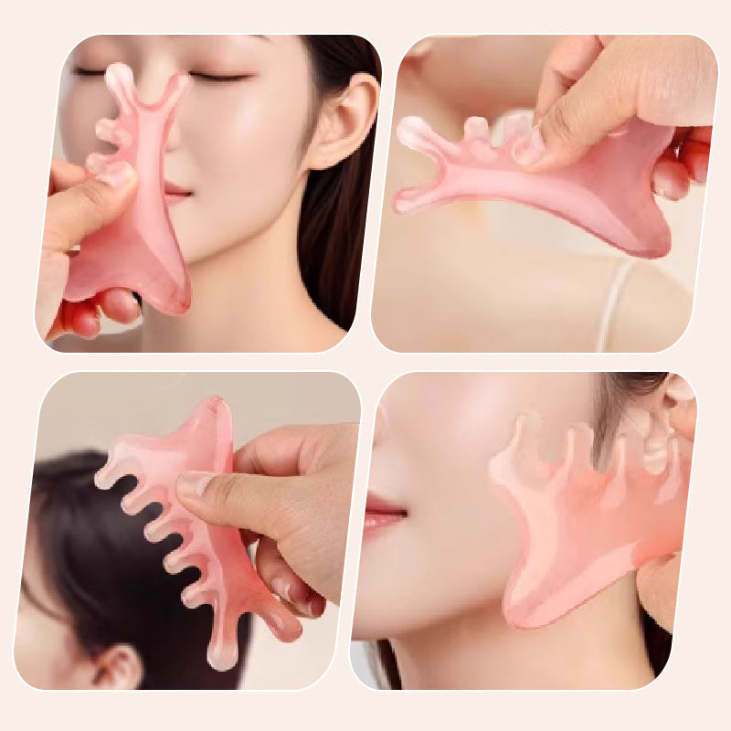 🩷Multifunktionaler Kopfhautmassage-Kamm und Gua Sha Werkzeug
