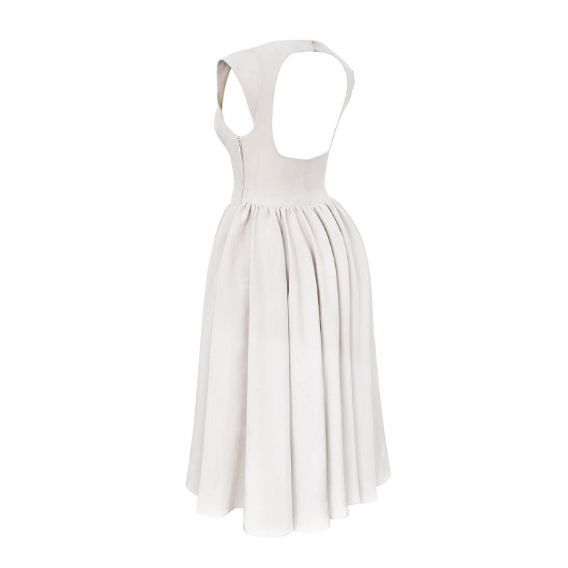 🤍Rein und elegant wie ein Engel🪽💞Elegantes Midikleid mit fließendem Korsett💞