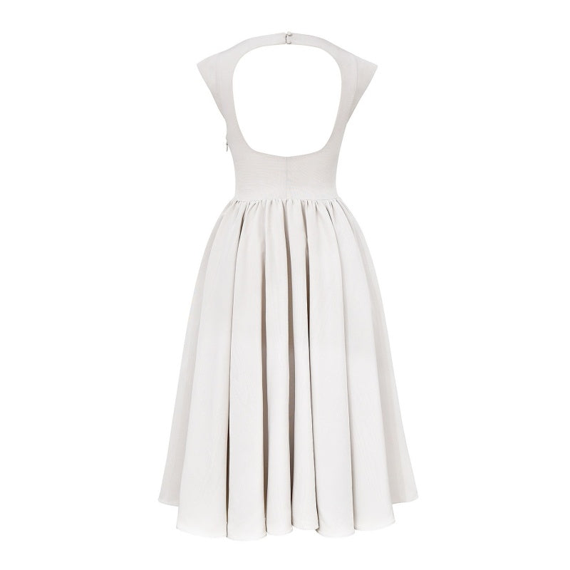 🤍Rein und elegant wie ein Engel🪽💞Elegantes Midikleid mit fließendem Korsett💞
