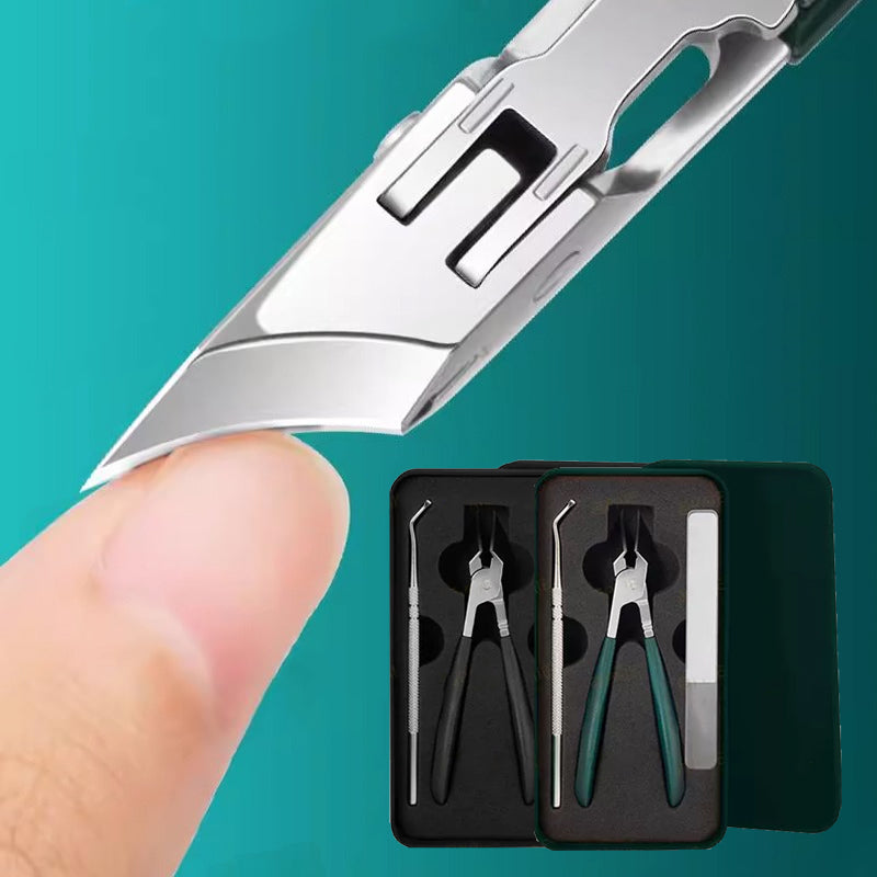 🔥2025 heißer Verkauf🔥✨Anti-Splash 25 ° Slant Edge Nagel Clipper 3-teiliges Set