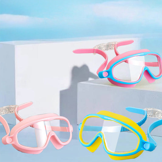 🎁Anti-Fog Swimming Goggles for Kids with Nose Clip & Ear Plugs
