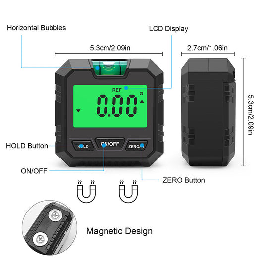 📏🔄 3-in-1 Digital Inclinometer – Genauigkeit meets Alleskönnen!🛠️✨