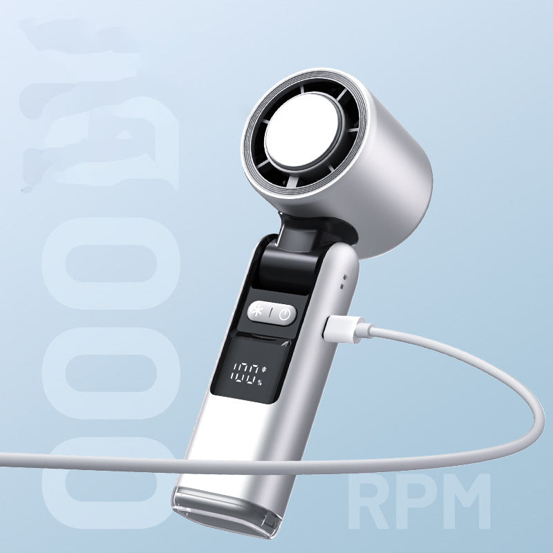 ☀️ Sommerangebot 50 % Rabatt🔥Multifunktionaler tragbarer Hand-Turbo-Eiskühlventilator | AC-ähnliche Gel-Pad-Technologie, 5 Gänge