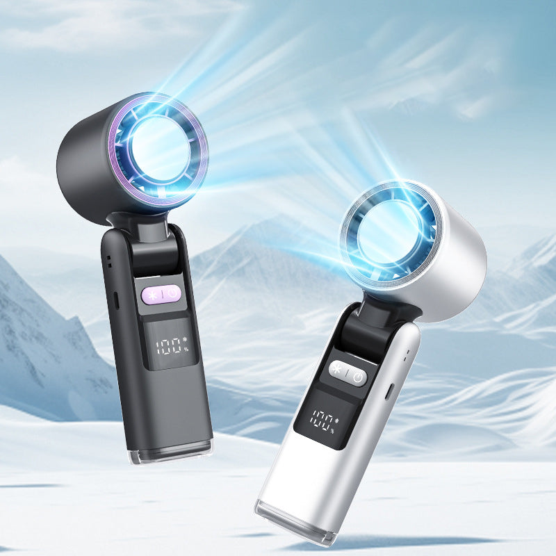 ☀️ Sommerangebot 50 % Rabatt🔥Multifunktionaler tragbarer Hand-Turbo-Eiskühlventilator | AC-ähnliche Gel-Pad-Technologie, 5 Gänge