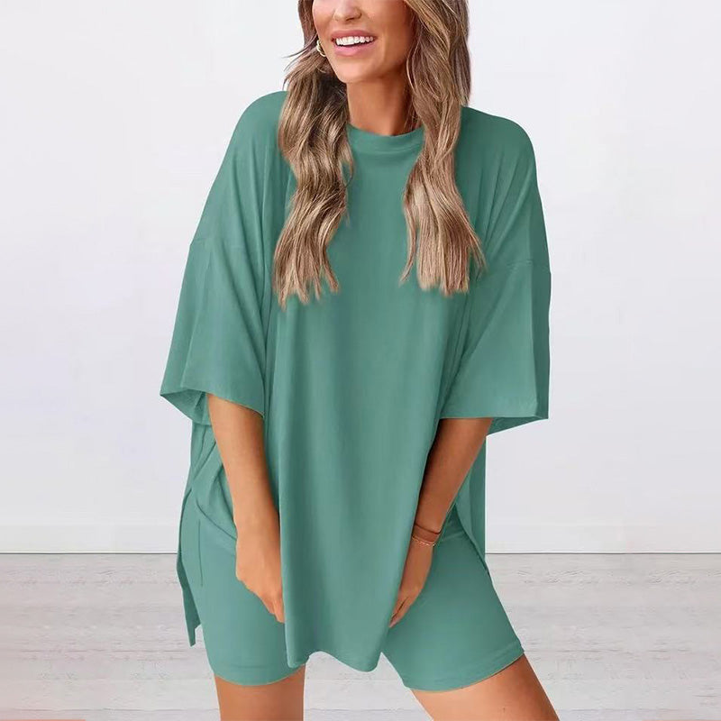 ❤️lässiges zweiteiliges Set mit kurzen Ärmeln und Shorts