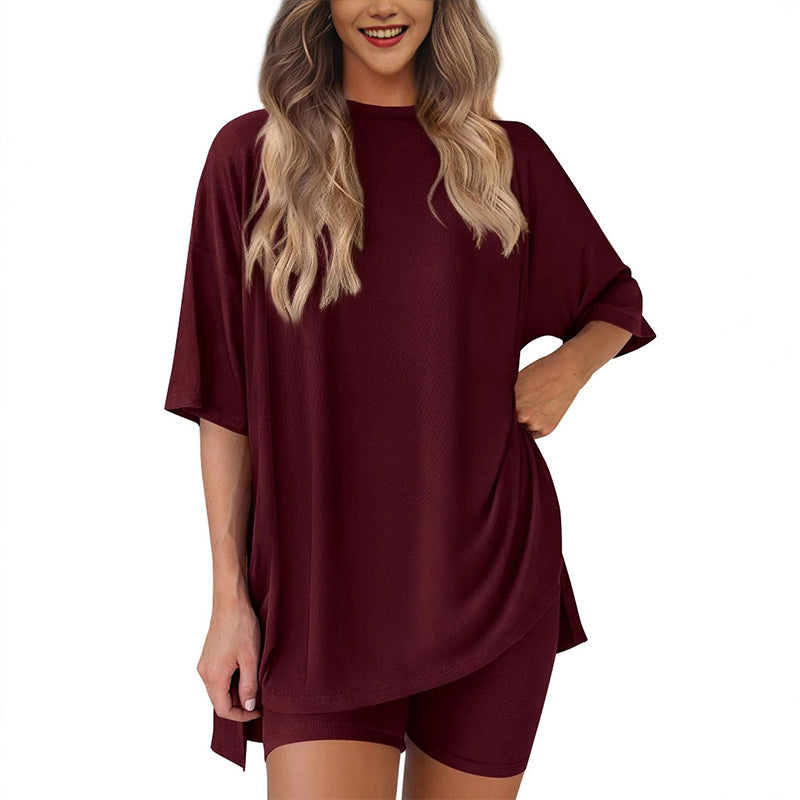 ❤️lässiges zweiteiliges Set mit kurzen Ärmeln und Shorts