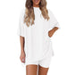 ❤️lässiges zweiteiliges Set mit kurzen Ärmeln und Shorts
