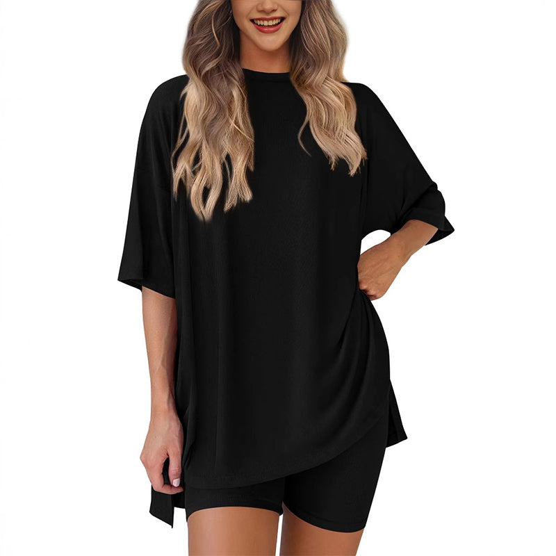 ❤️lässiges zweiteiliges Set mit kurzen Ärmeln und Shorts