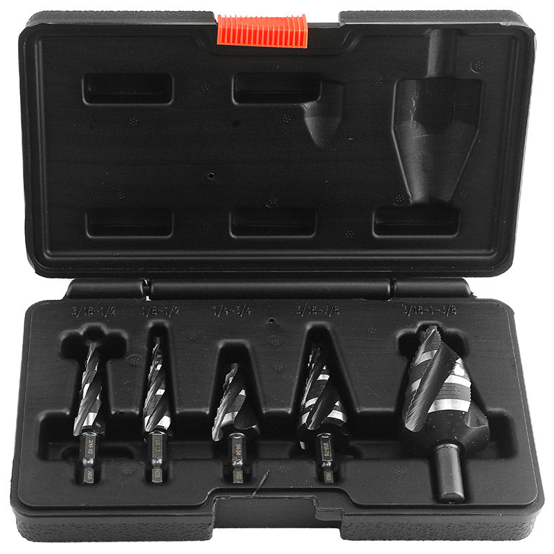 🧰5-tlg. HSS-Stufenbohrer-Set für Metall