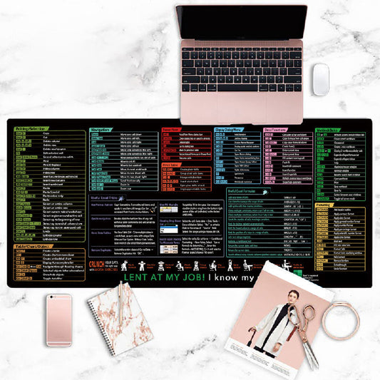 🔥Excel-Spickzettel-Schreibtischunterlage