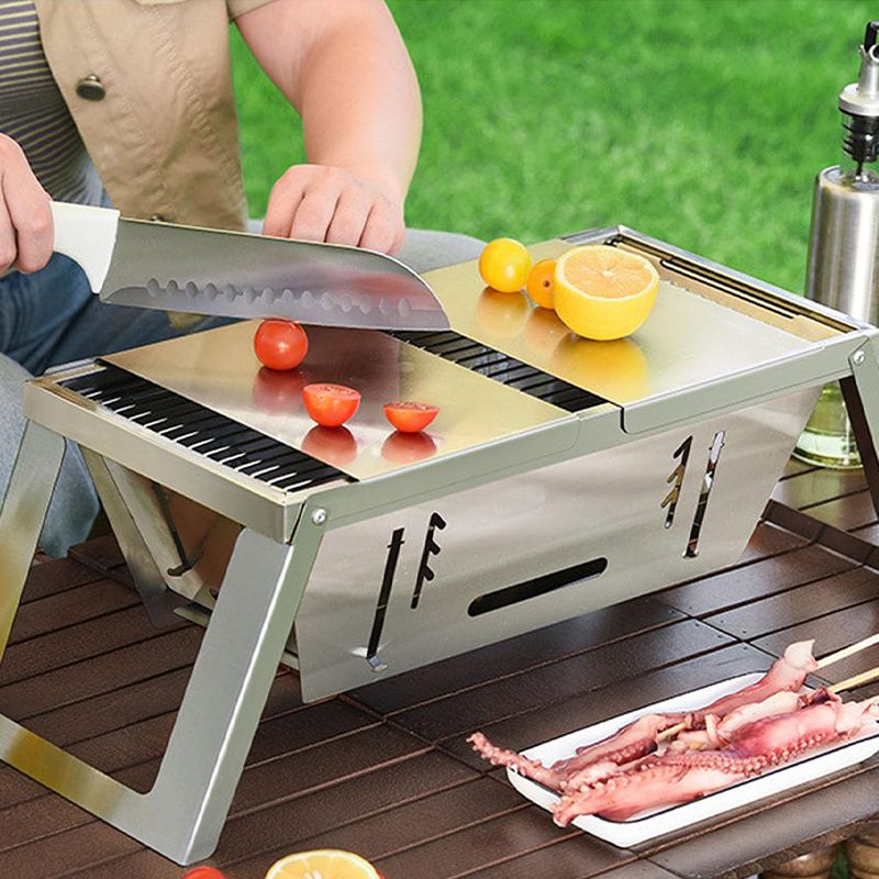 ⏳ Begrenzte Zeit 50% Rabatt! 💥Edelstahl Klappgrill für den Außenbereich
