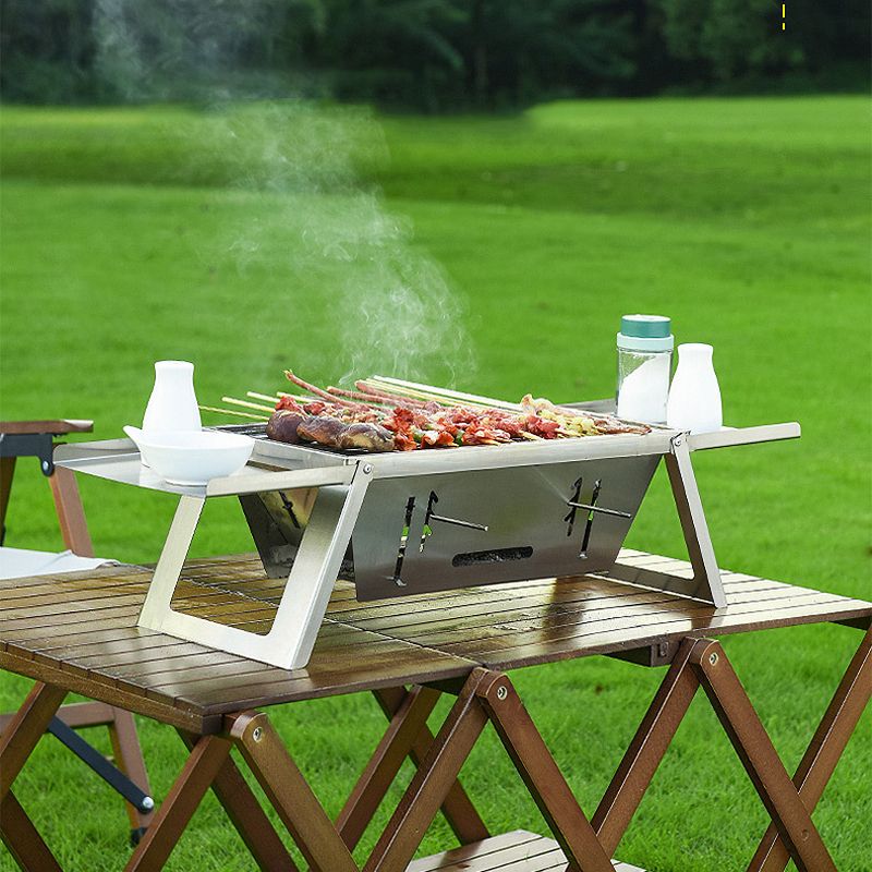 🔥🔥Klappbarer Edelstahl-Grill für draußen💥💥Befristetes Angebot: 50% Rabatt auf Bestellungen