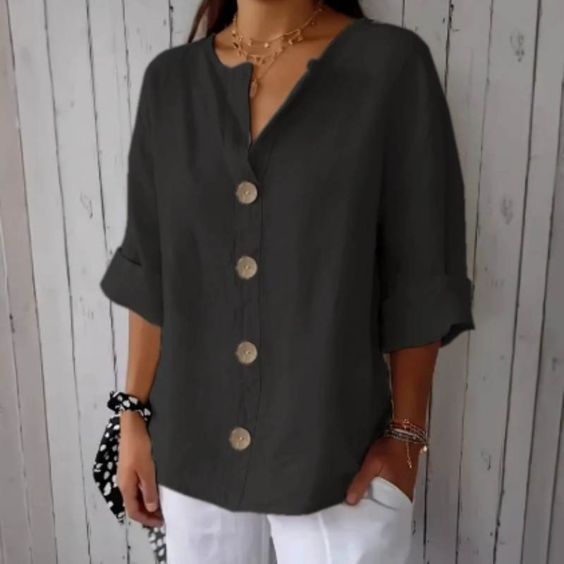 💥Zeitlich begrenzter Big Sale 49% OFF💥 Damen-Mode-Button-Top