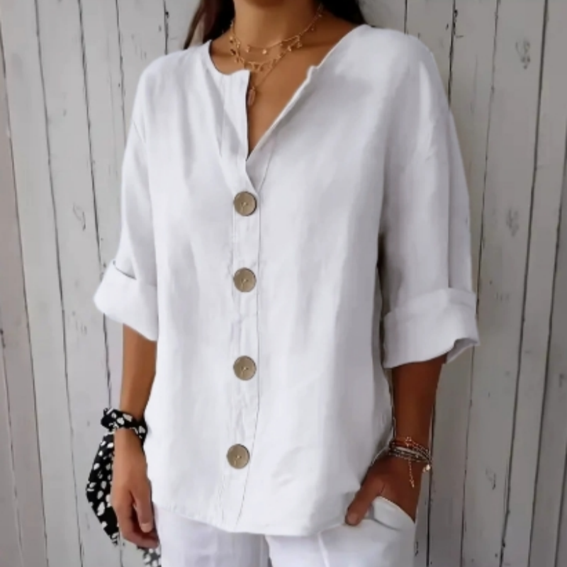 💥Zeitlich begrenzter Big Sale 49% OFF💥 Damen-Mode-Button-Top