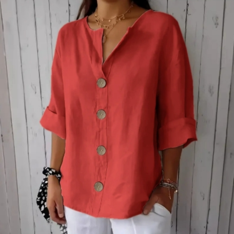 💥Zeitlich begrenzter Big Sale 49% OFF💥 Damen-Mode-Button-Top